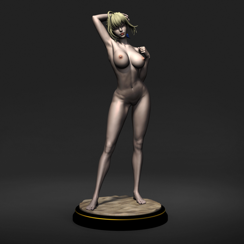 Fate 正义之剑 3D打印模型|Fate Artoria Pendragon (Saber) NSFW – 3D Print Model