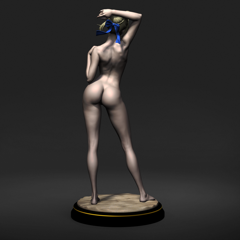 Fate 正义之剑 3D打印模型|Fate Artoria Pendragon (Saber) NSFW – 3D Print Model