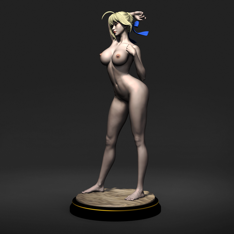 Fate 正义之剑 3D打印模型|Fate Artoria Pendragon (Saber) NSFW – 3D Print Model