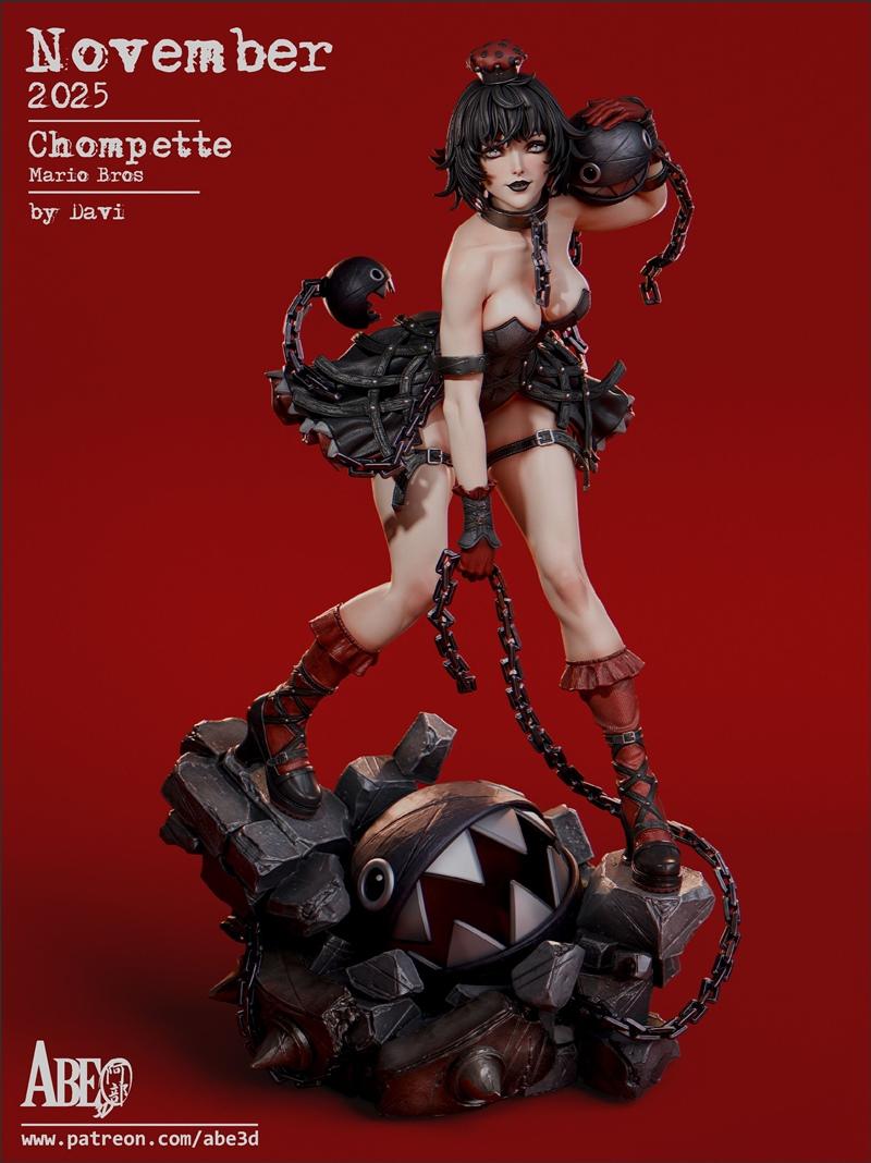 Abe3D 模型：Chompette 3D打印角色模型|Abe3D – Chompette – 3D Print Model STL