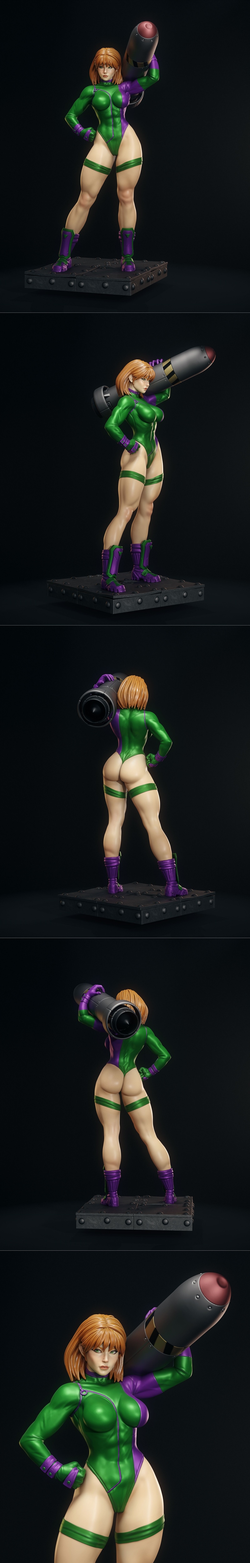 Abe3D - 蔷薇之名 - 凯特琳·费尔奇 3D打印模型|Abe3D – Caitlin Fairchild – 3D Print Model STL