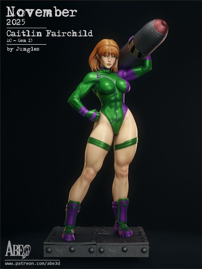 Abe3D - 蔷薇之名 - 凯特琳·费尔奇 3D打印模型|Abe3D – Caitlin Fairchild – 3D Print Model STL