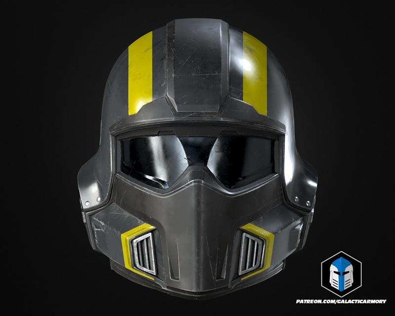 地狱之子2 B-01头盔 3D打印模型|Helldivers 2 – B-01 Helmet – 3D Print Model STL