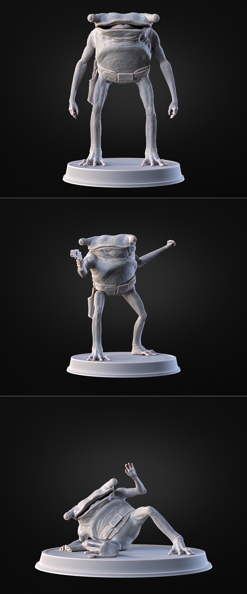 Turgle立体模型 3D打印雕塑|Turgle Figurines – 3D Print Model STL