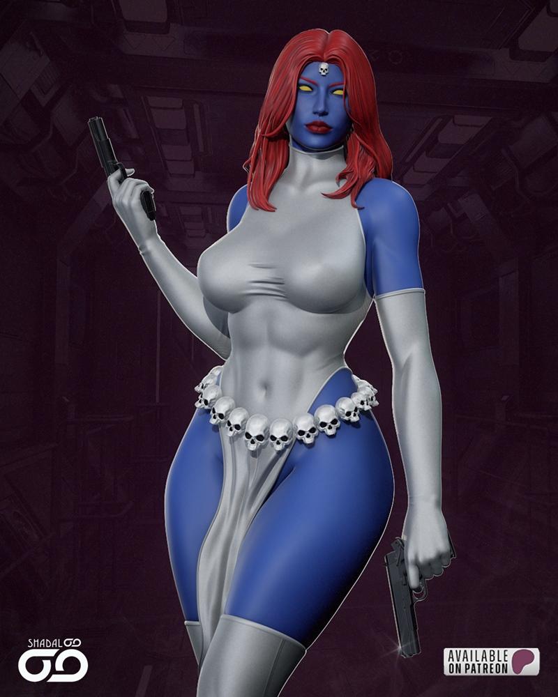 Shadaloo Studios - 神秘女侠 - 3D打印模型|Shadaloo Studios – Mystique – 3D Print Model STL