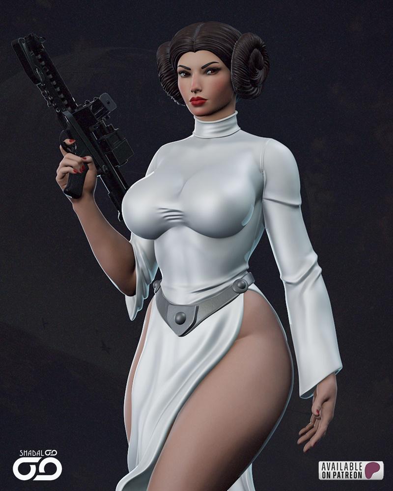 Shadaloo Studios-莱娅公主-3D打印模型|Shadaloo Studios – Princess Leia – 3D Print Model STL