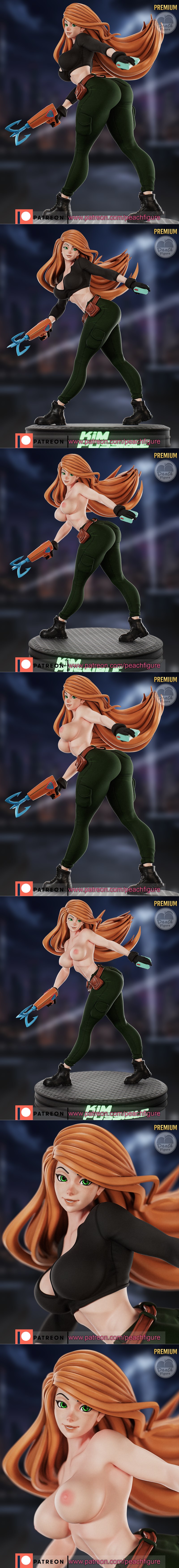 桃形身材——奇美拉可莉——3D打印模型|Peach Figure – Kim Posible – 3D Print Model STL