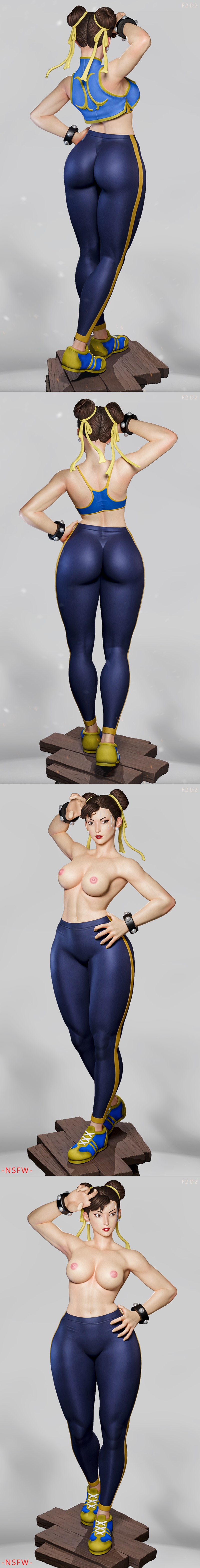 E.S怪物 - 长空 - 春丽 3D打印模型|E.S Monster – Chun-Li P2 – 3D Print Model STL