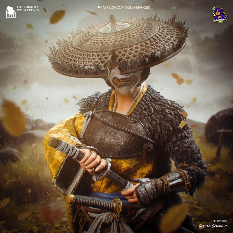 Bulkamancer雕塑作品：Atsu——《幽灵之影》3D打印模型|Bulkamancer Sculpts – Atsu – Ghost of Yotei – 3D Print Model STL