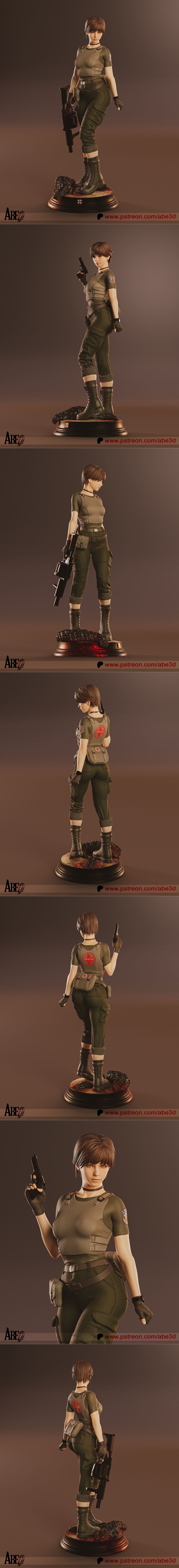 Abe3D - 3D打印模型 - 《复仇者联盟》瑞克·查尔斯模型|Abe3D – Rebecca Chambers – 3D Print Model STL