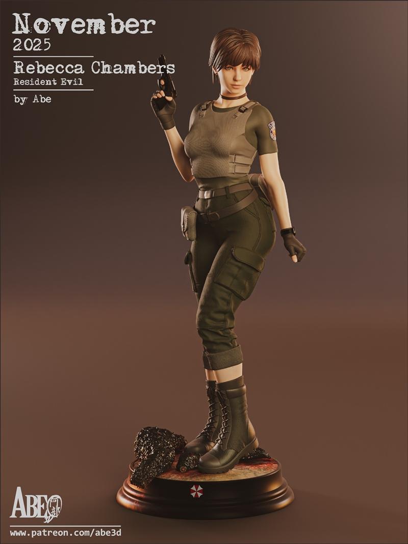 Abe3D - 3D打印模型 - 《复仇者联盟》瑞克·查尔斯模型|Abe3D – Rebecca Chambers – 3D Print Model STL