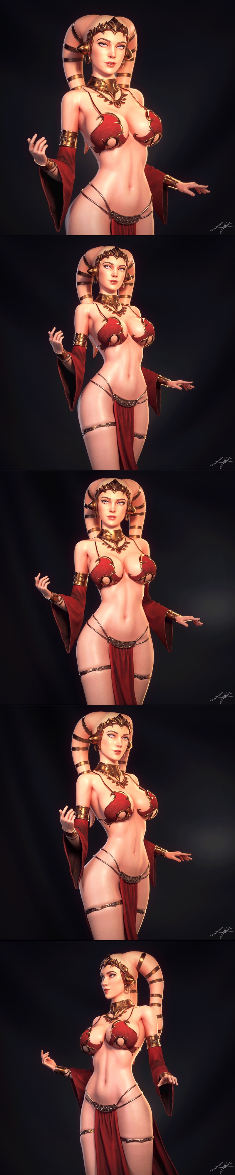 Abe3D - 3D打印模型 - 蒂尔克女侍|Abe3D – Twi’lek Hostess – 3D Print Model STL