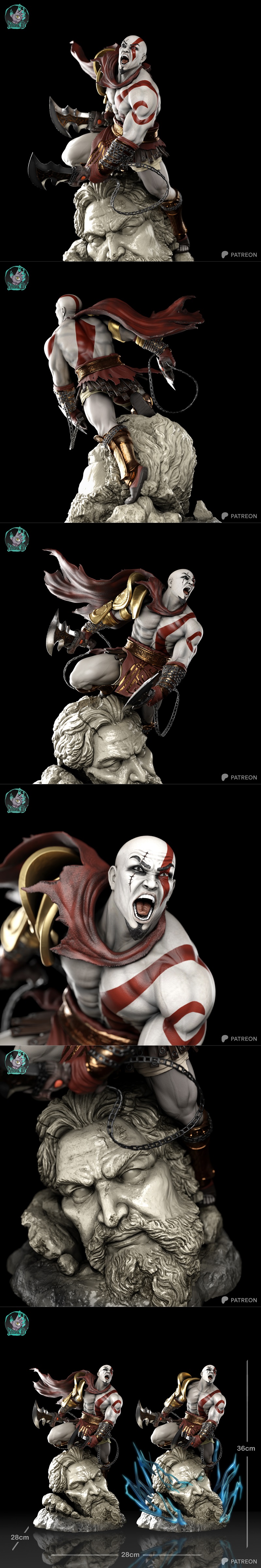 Kaidan Kratos 3D打印模型|Kaidan – Kratos – 3D Print Model STL