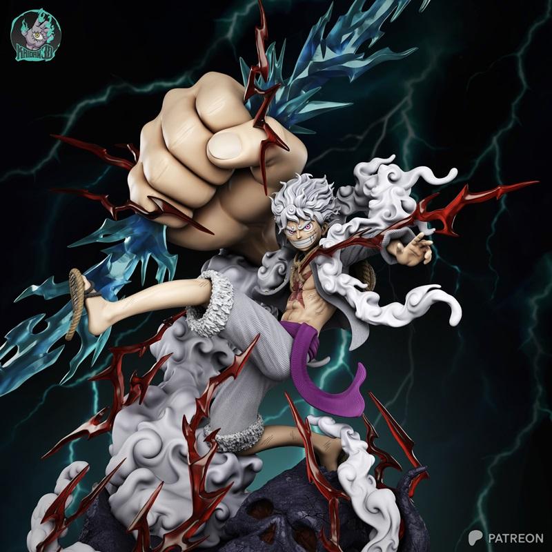 凯丹 - 路飞Gear 5 - 3D打印模型|Kaidan – Luffy Gear 5 – 3D Print Model STL