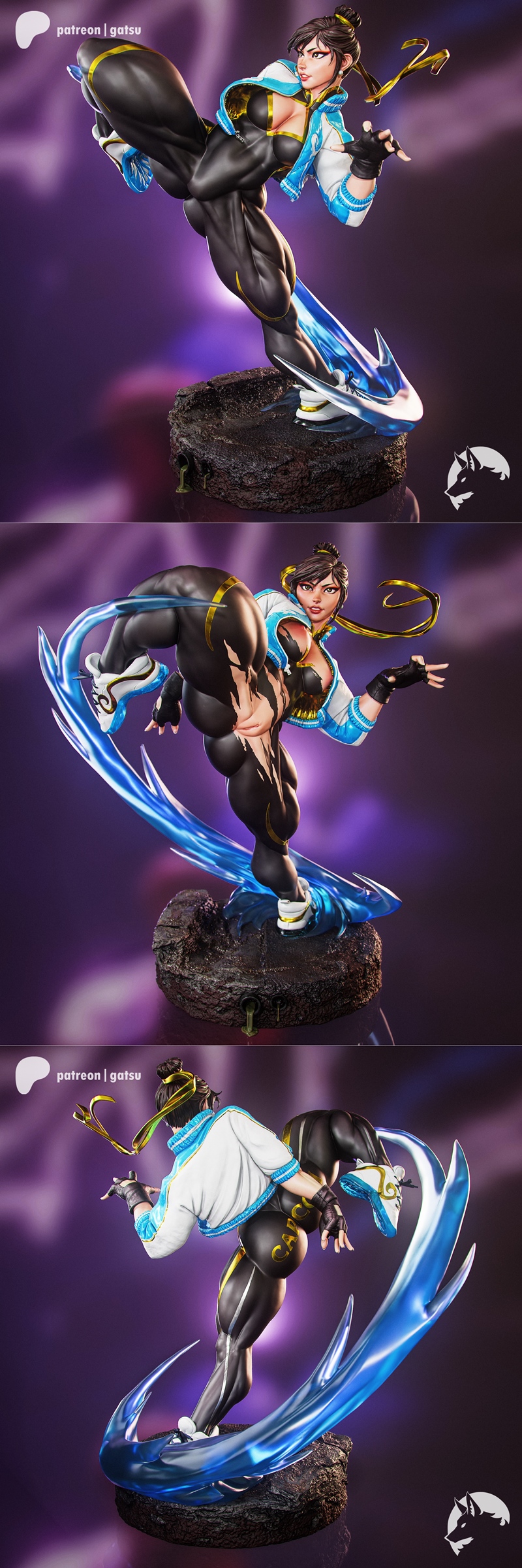 Gatsu Studios SF6 韩服3D打印模型|Gatsu Studios – SF6 Chun-li Concept Costume – 3D Print Model STL