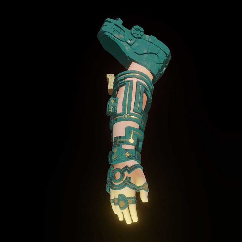 塞尔达传说：王国之泪 3D打印手环套装模型|Link UltraHand and Rings Set Runes Zelda Tears of the Kingdom 3D print model