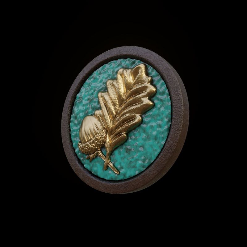 哈尔辛叶图标《博德之门3》3D打印模型|Halsin Leaf Icon Baldurs Gate 3 3D print model