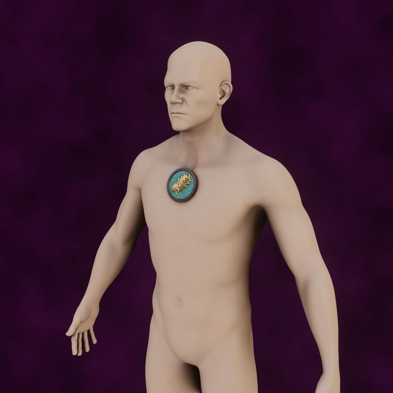 哈尔辛叶图标《博德之门3》3D打印模型|Halsin Leaf Icon Baldurs Gate 3 3D print model