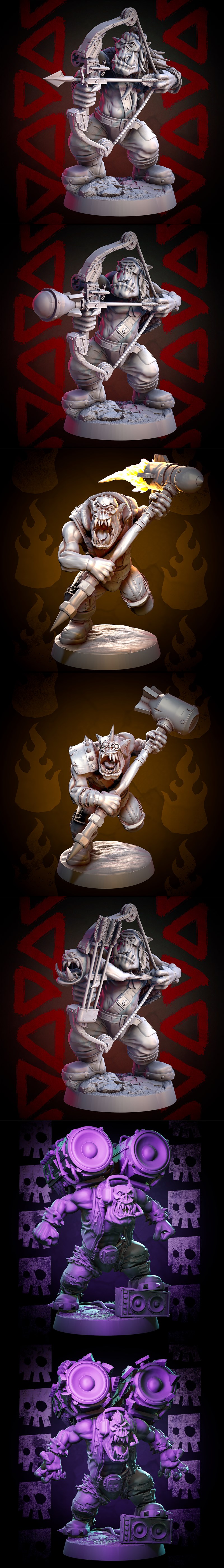 MrModulork出品《拆解兽人专家》3D打印模型|MrModulork’s Demolition Orc Specialists – 3D Print Model STL
