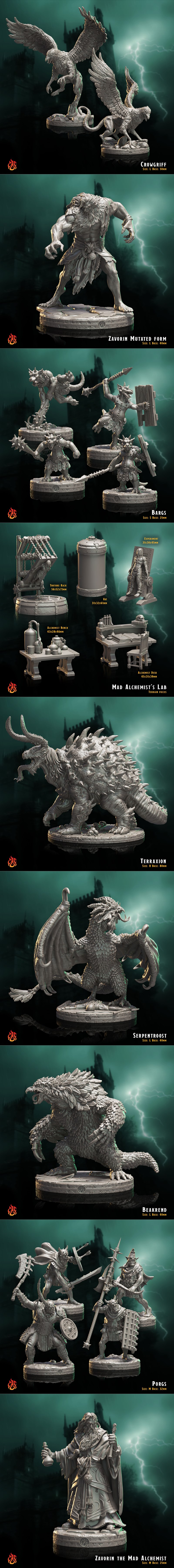 畸形之神工坊 – 疯狂炼金术士 2025年 3D打印模型|Crippled God Foundry – The Mad Alchemist May 2025 – 3D Print Model STL