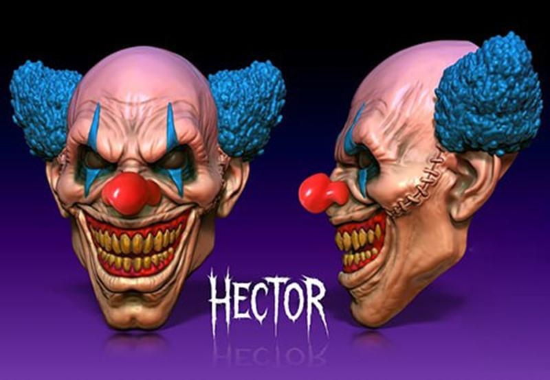 Hex3D-赫克托小丑头饰-3D打印模型|Hex3D – Hector The Clown Mask – 3D Print Model STL