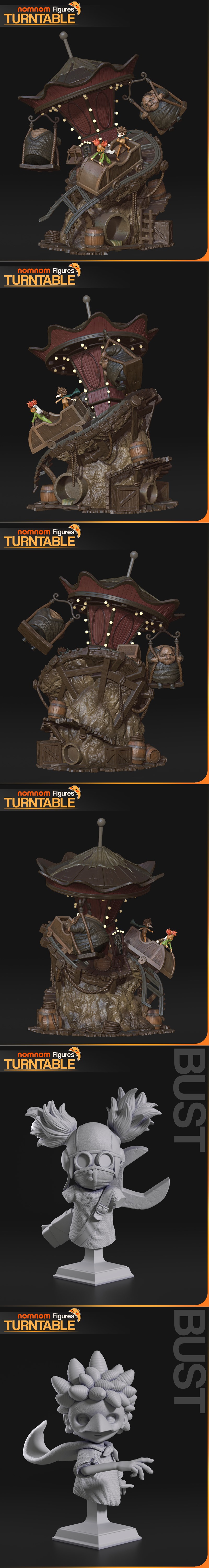 Nomnom Figures - 小夜之梦3 - 恐惧小屋3D打印模型|Nomnom Figures – Little Nightmares III – 3D Print Model STL