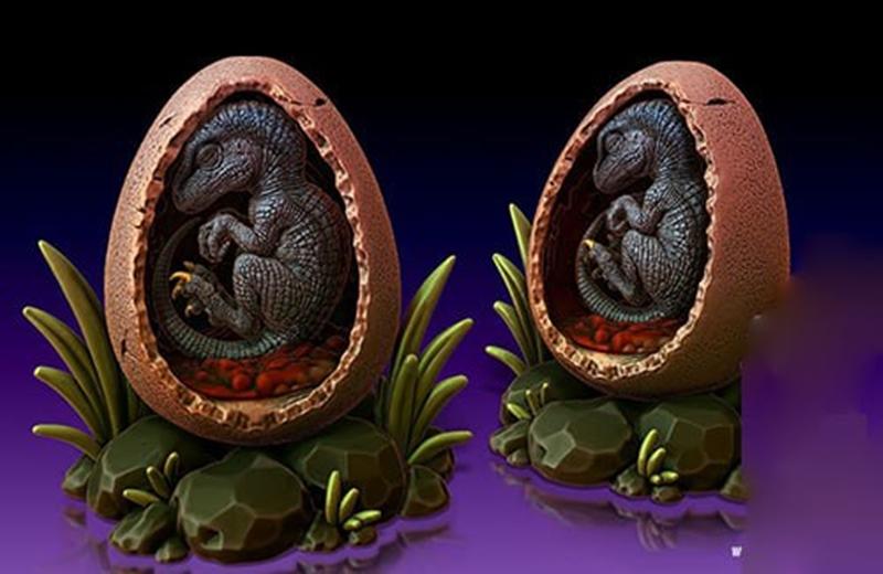 Hex3D - 狮子王小猎手 - 3D打印模型|Hex3D – Baby Raptor – 3D Print Model STL