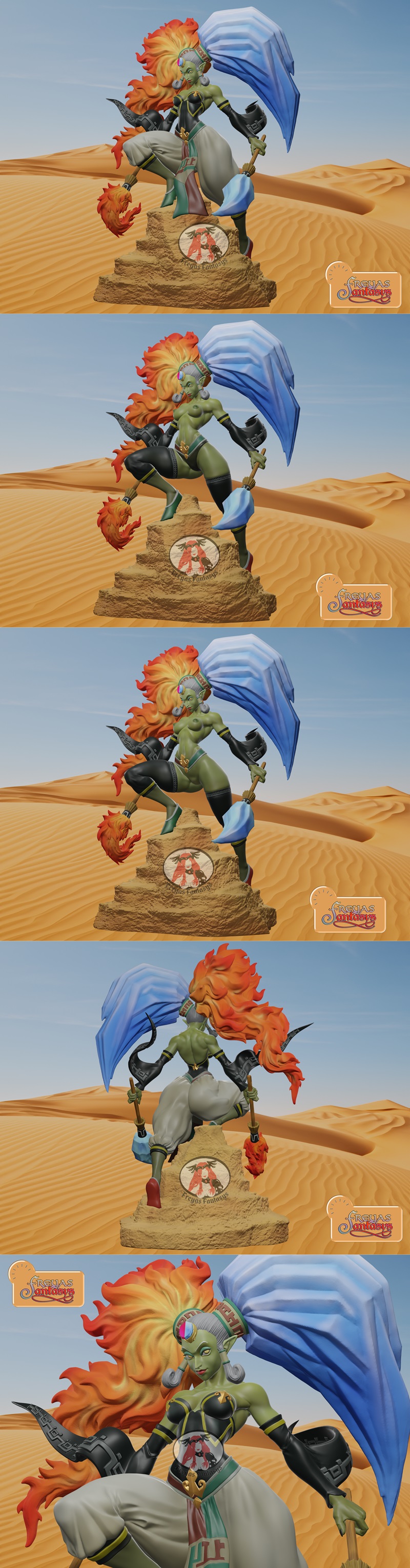 Freyas Fantasys 3D打印模型|Freyas Fantasys – Twinrova – 3D Print Model STL