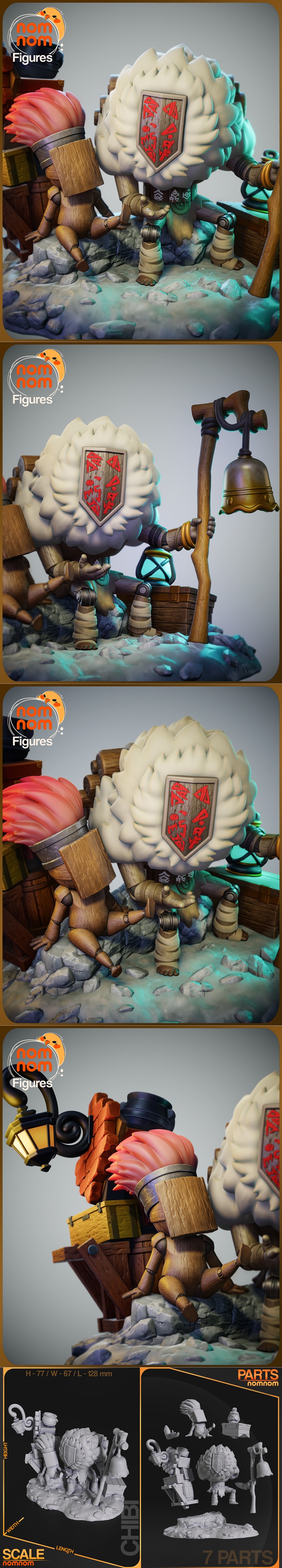 探险33的萌系小可爱——Chibi Noco 3D打印模型|Nomnom Figures – Chibi Noco from Expedition 33 – 3D Print Model STL