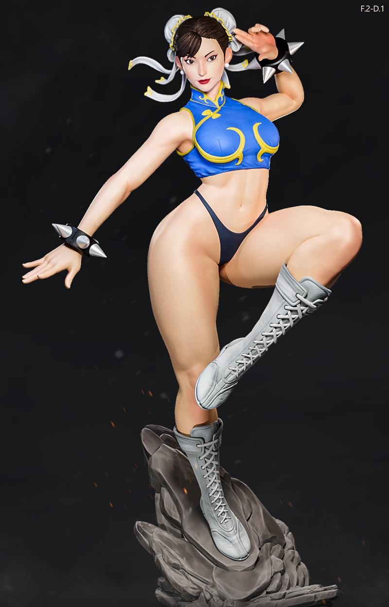 E.S.怪物 - 雷电女神春丽 P1 - 3D打印模型|E.S Monster – Chun-Li P1 – 3D Print Model STL