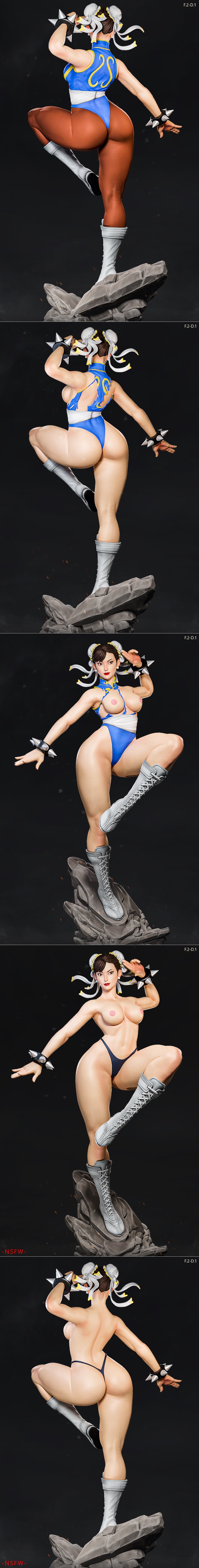 E.S.怪物 - 雷电女神春丽 P1 - 3D打印模型|E.S Monster – Chun-Li P1 – 3D Print Model STL
