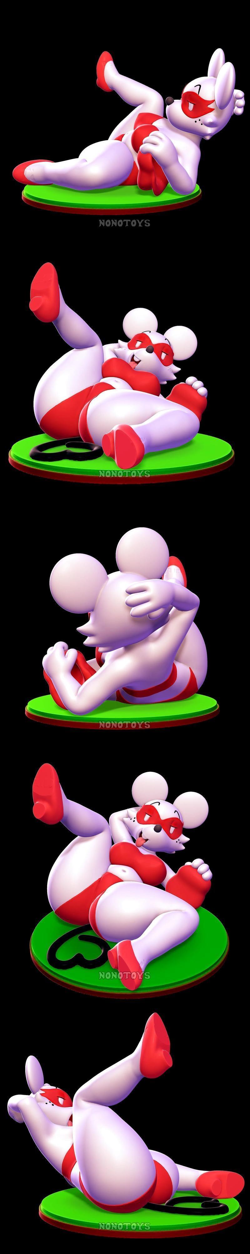 NoNoToys - Ms. Mowz - 3D打印模型|NoNoToys – Ms. Mowz – 3D Print Model STL