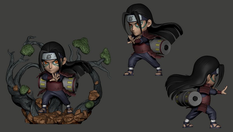 小智版宇智波斑 3D打印模型|Chibi Senju Hashirama – 3D Print Model