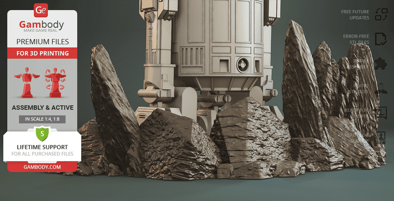 R5-D4 3D打印模型|R5-D4 – 3D Print Model