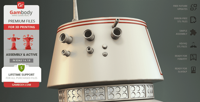 R5-D4 3D打印模型|R5-D4 – 3D Print Model