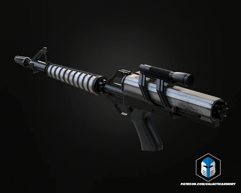 银河武器库——太空球战兵步枪 3D打印模型|Galactic Armory – Spaceballs Trooper Rifle – 3D Print Model