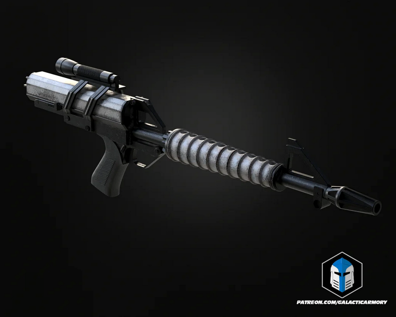 银河武器库——太空球战兵步枪 3D打印模型|Galactic Armory – Spaceballs Trooper Rifle – 3D Print Model