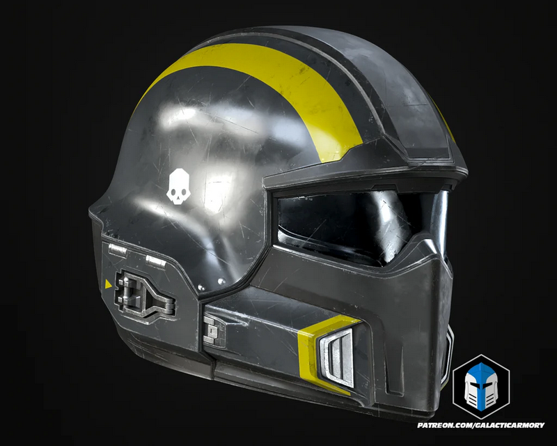 地狱之刃2 B-01战术头盔 3D打印模型|Galactic Armory – Helldivers 2 B-01 Tactical Helmet – 3D Print Model
