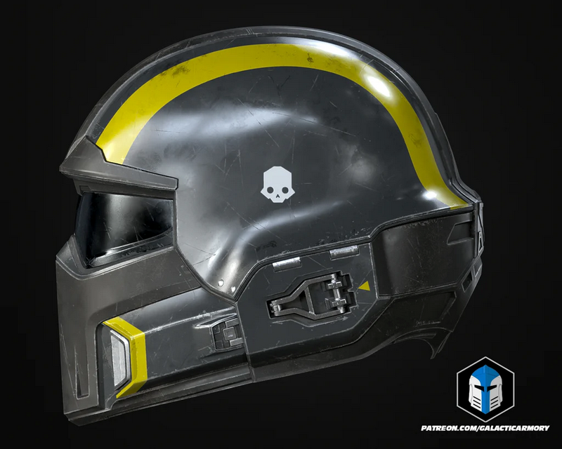 地狱之刃2 B-01战术头盔 3D打印模型|Galactic Armory – Helldivers 2 B-01 Tactical Helmet – 3D Print Model