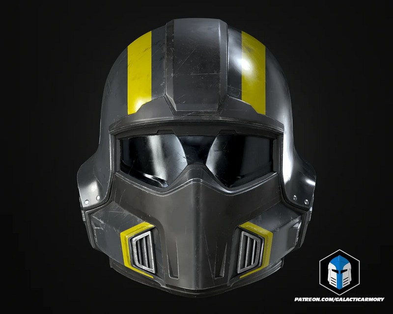 地狱之刃2 B-01战术头盔 3D打印模型|Galactic Armory – Helldivers 2 B-01 Tactical Helmet – 3D Print Model