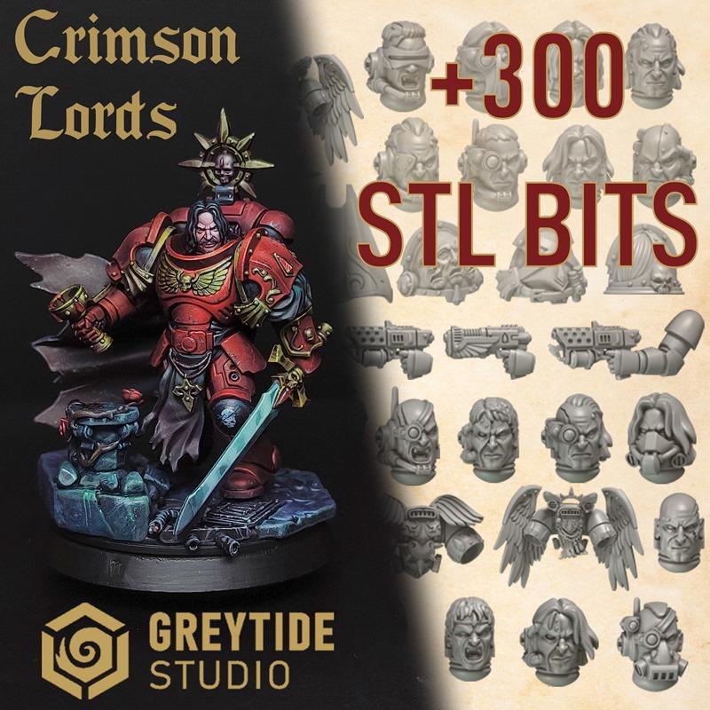 GreyTide Studio - 红色军团套装 - 3D打印模型|GreyTide Studio – Crimson Lords Pack – 3D Print Model STL
