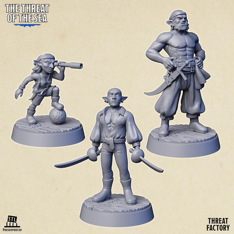 威胁工厂 - 海盗 - 3D打印模型|Threat Factory – Pirates – 3D Print Model STL