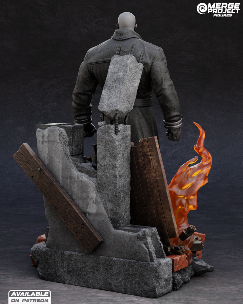 融合项目 - 使命召唤 - Mr. X 3D打印模型|Merge Project – Mr X – Resident Evil – 3D Print Model