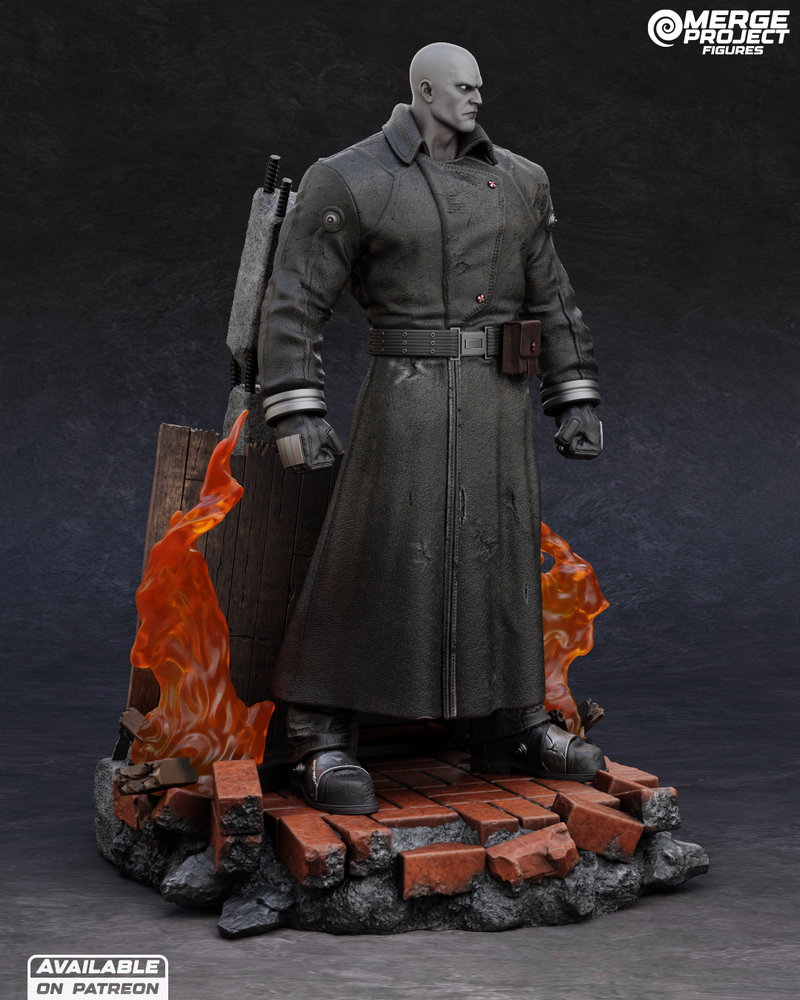 融合项目 - 使命召唤 - Mr. X 3D打印模型|Merge Project – Mr X – Resident Evil – 3D Print Model