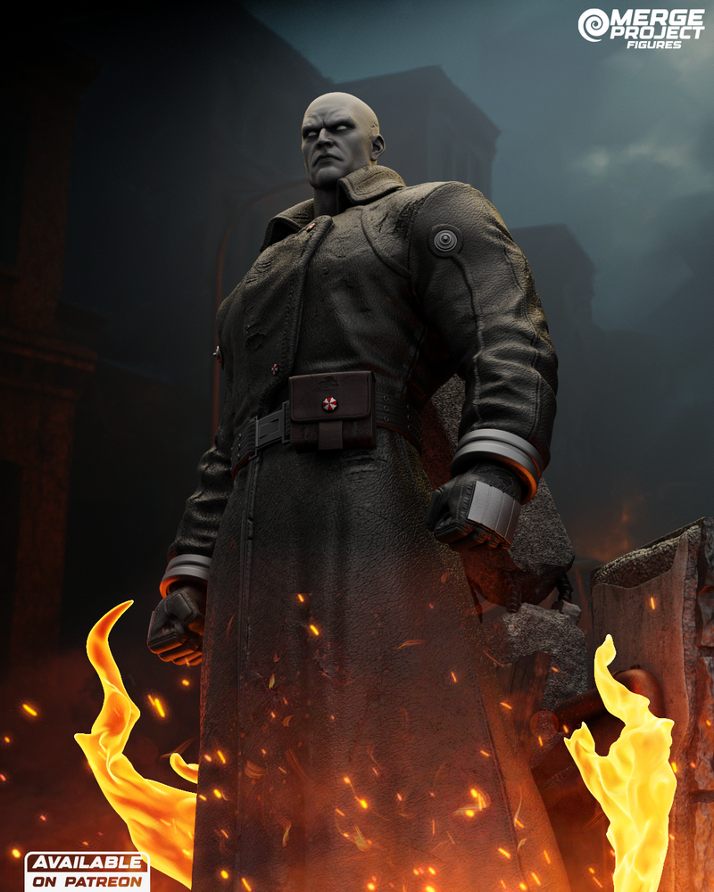 融合项目 - 使命召唤 - Mr. X 3D打印模型|Merge Project – Mr X – Resident Evil – 3D Print Model