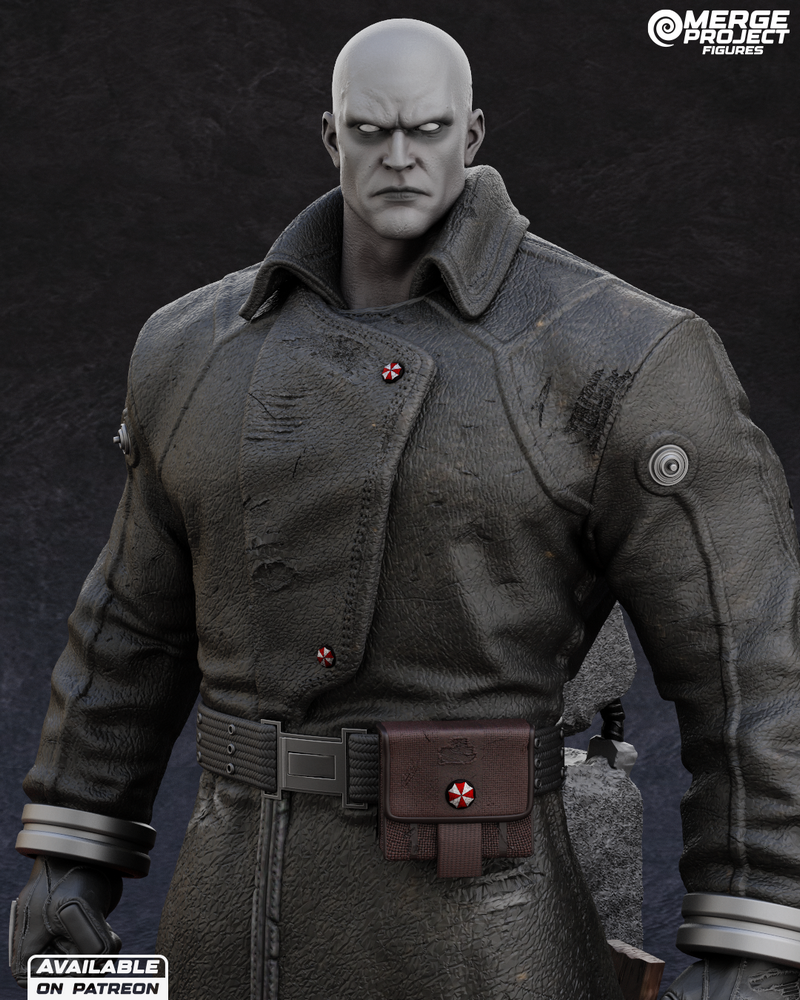 融合项目 - 使命召唤 - Mr. X 3D打印模型|Merge Project – Mr X – Resident Evil – 3D Print Model