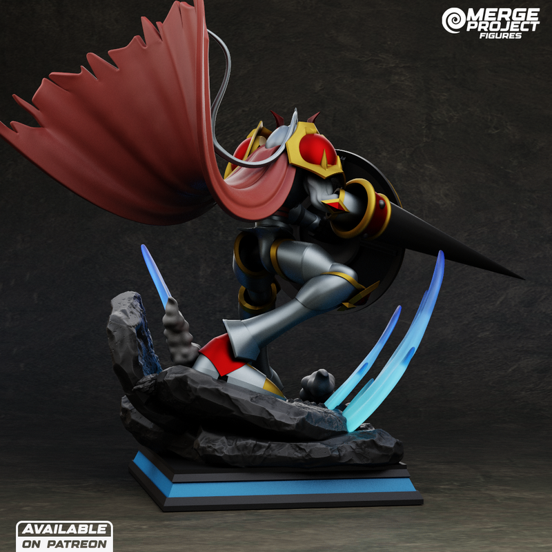 融合项目模型 -《数码宝贝》- 高昂兽 - 3D打印版|Merge Project Figures – Digimon – Gallantmon – 3D Print Model