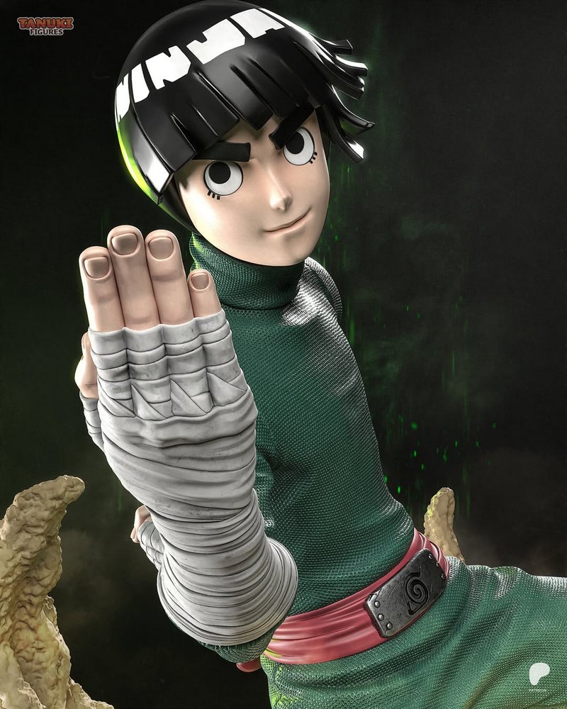 岩窟王·罗克张·火影忍者 3D打印模型|Tanuki Figures – Rock Lee – Naruto – 3D Print Model