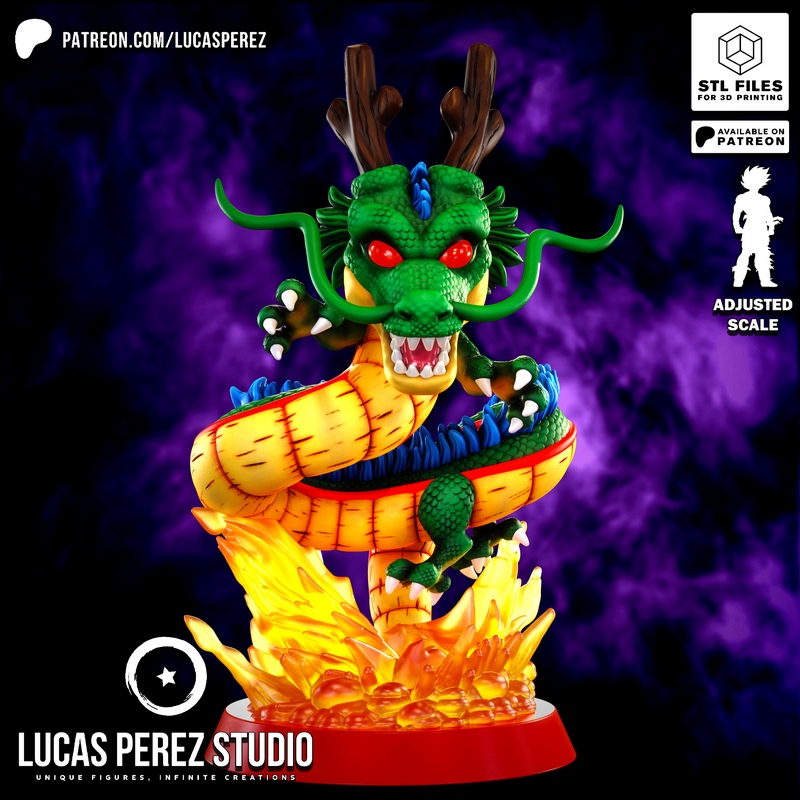 Lucas Perez Studio - 肯尼（Shenron）3D打印模型|Lucas Perez Studio – Shenron – 3D Print Model