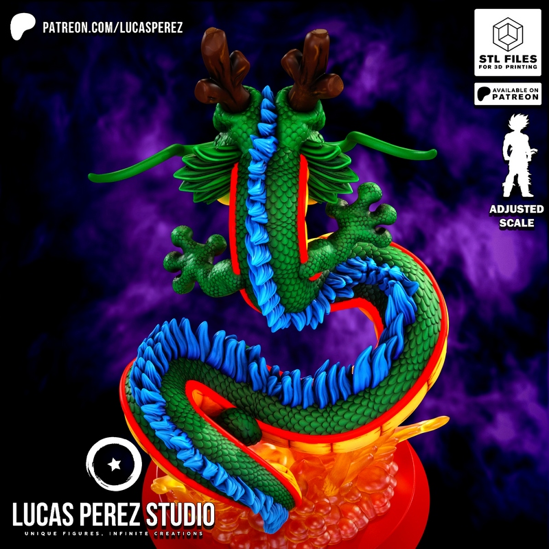 Lucas Perez Studio - 肯尼（Shenron）3D打印模型|Lucas Perez Studio – Shenron – 3D Print Model